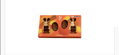Caixa de Chocolate Cacau Magia Coelhos e Ovos 60g